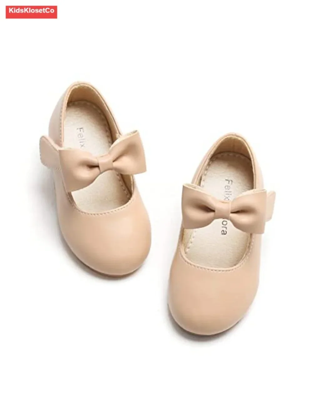 Toddler Girls Mary Jane Flats Ballet Shoes Party Wedding Soft Cushioned Non-Slip